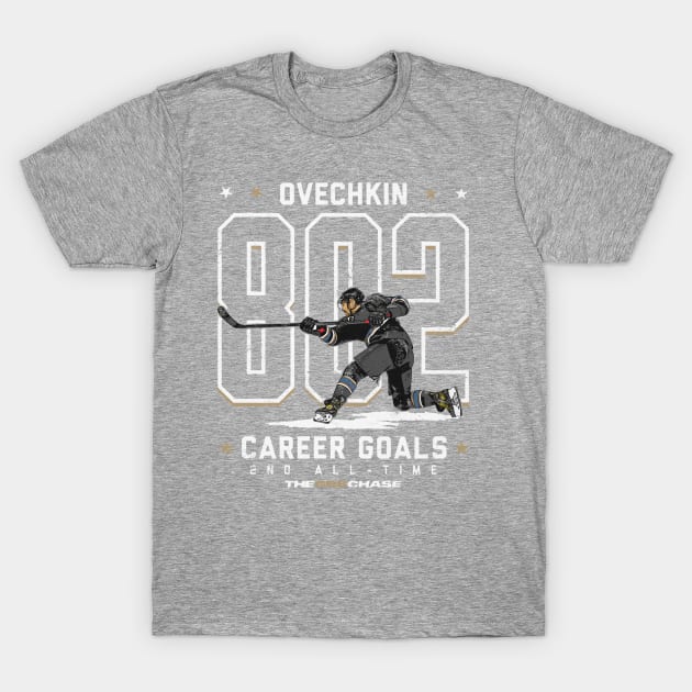 Alex Ovechkin Washington 802 Goals Retro T-Shirt by lavonneroberson